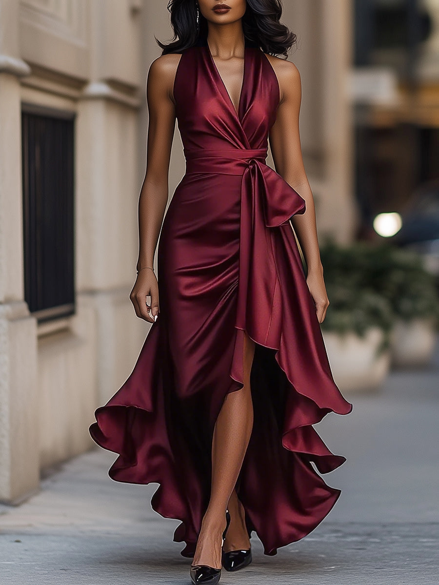 SAMARA - VESTIDO LARGO CON VUELO