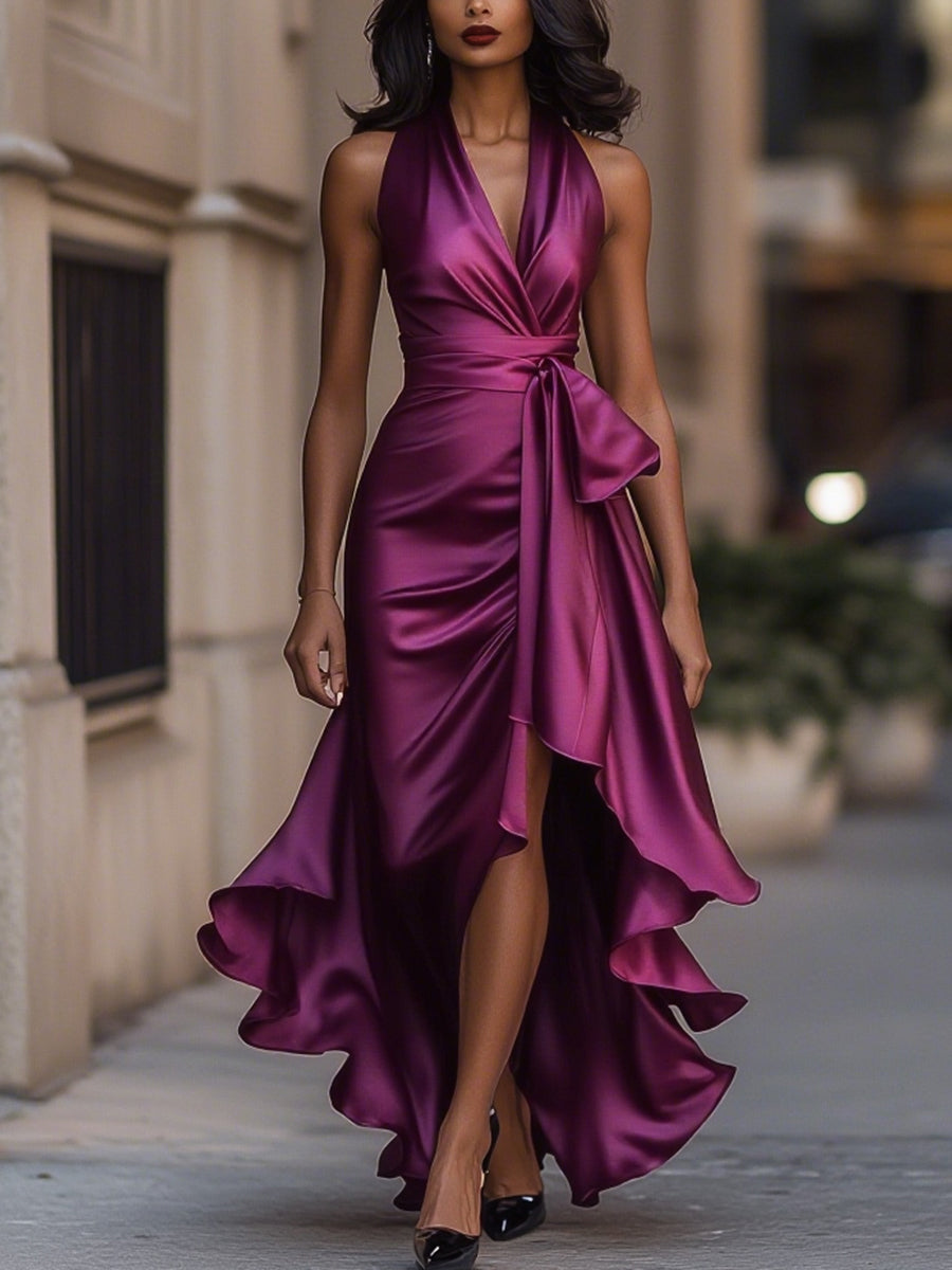 SAMARA - VESTIDO LARGO CON VUELO