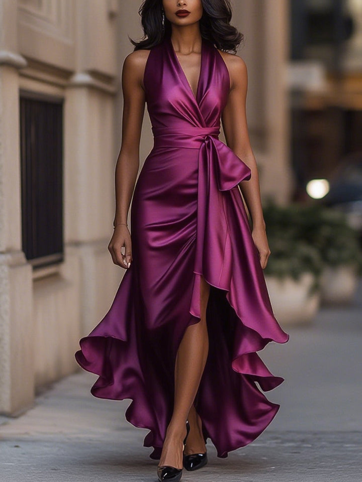 SAMARA - VESTIDO LARGO CON VUELO