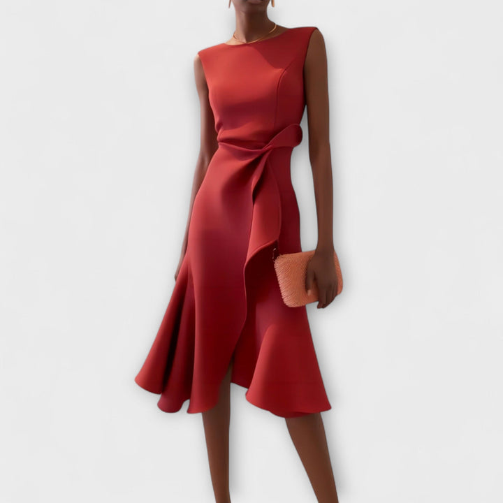 REBECA - VESTIDO ELEGANTE ENTALLADO