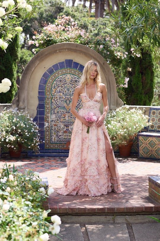 VALENTINA - VESTIDO FLORAL ELEGANTE