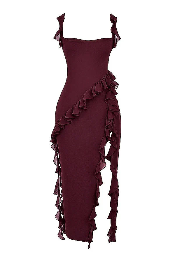 ORIANA - VESTIDO CON VOLANTES