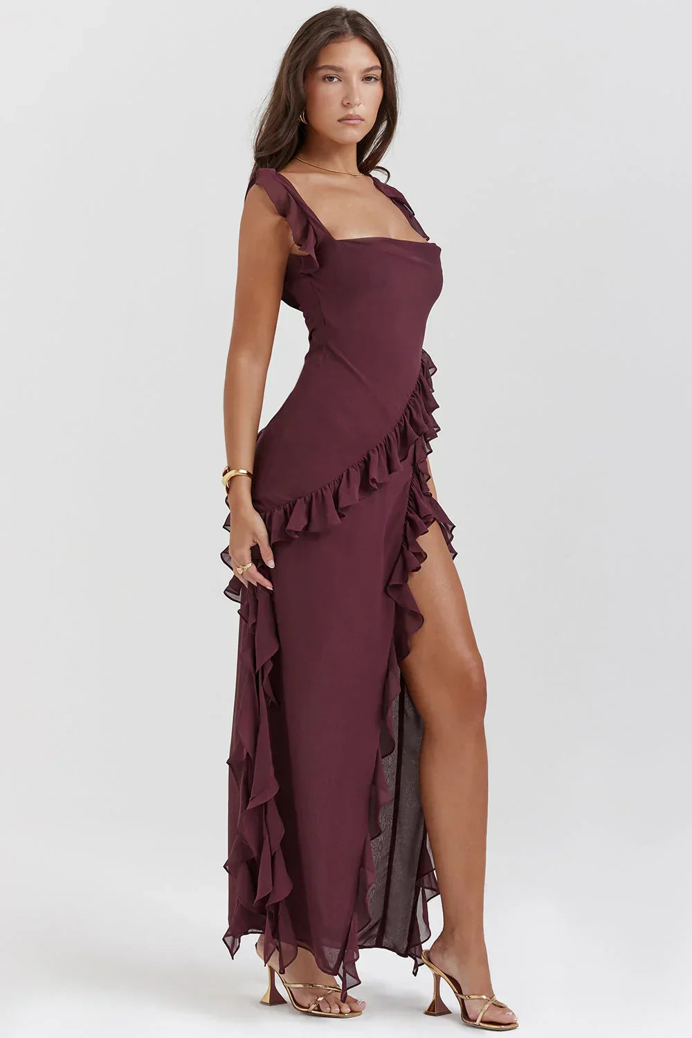 ORIANA - VESTIDO CON VOLANTES