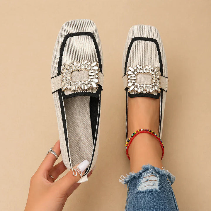 MIRENA - MOCASÍN ELEGANTE CON BRILLO