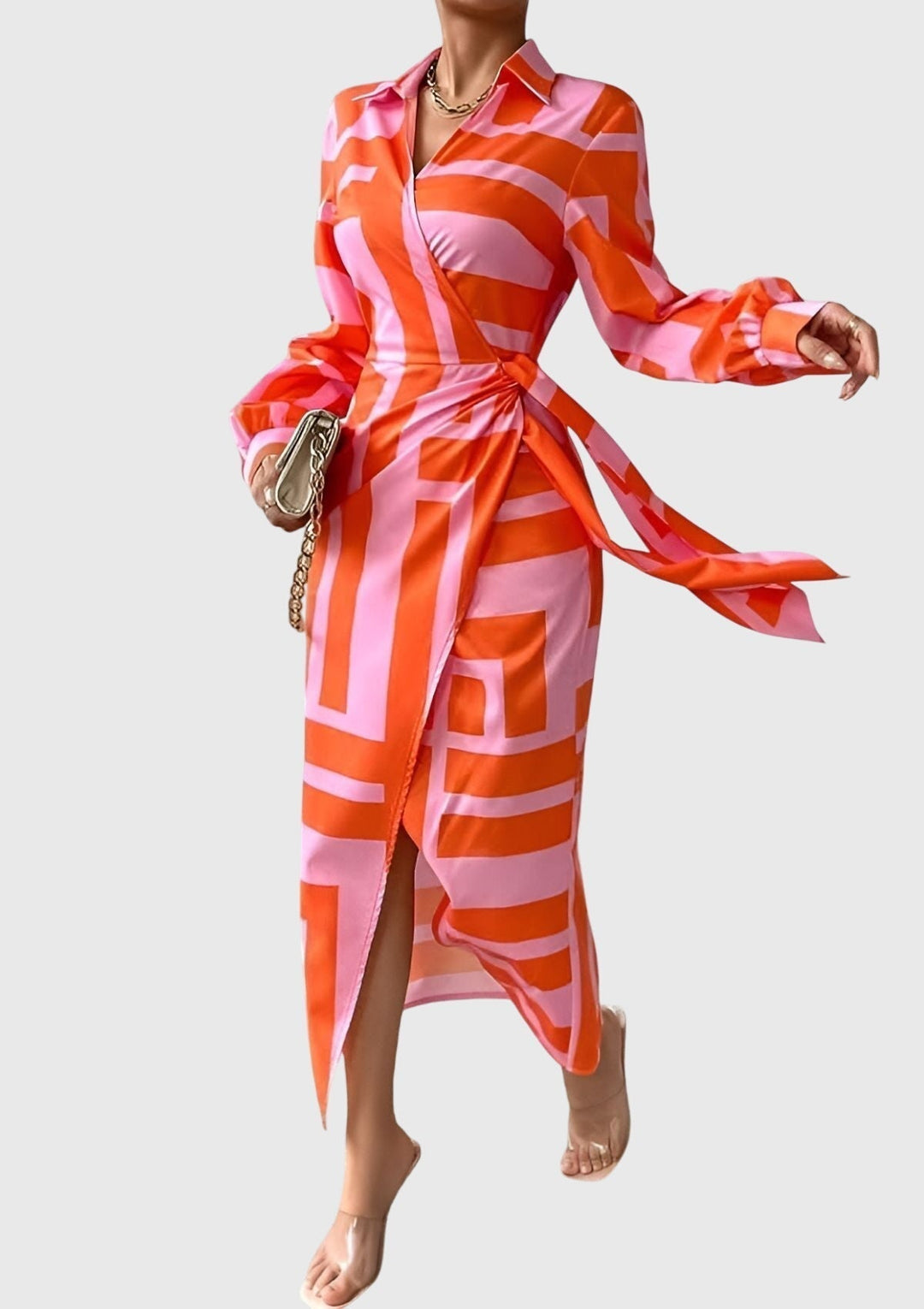 HELENA - VESTIDO CRUZADO ESTAMPADO