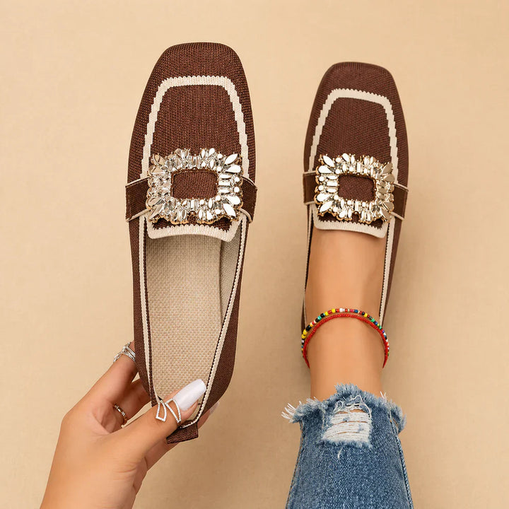 MIRENA - MOCASÍN ELEGANTE CON BRILLO