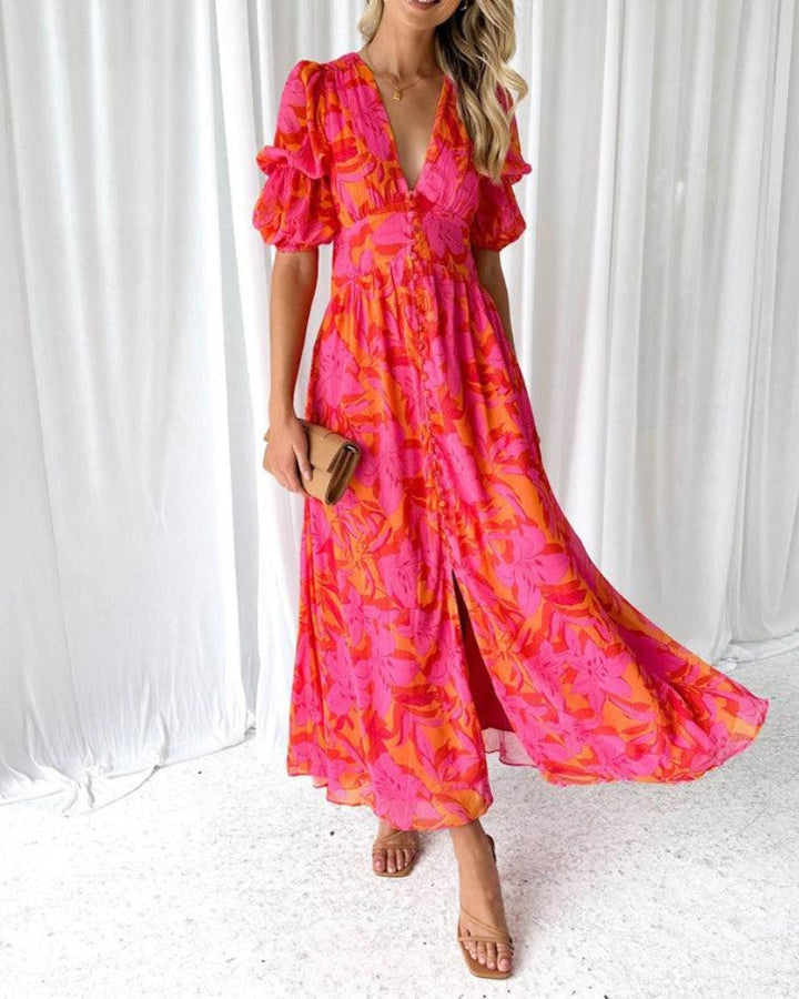 MARTINA - VESTIDO FLORAL ELEGANTE