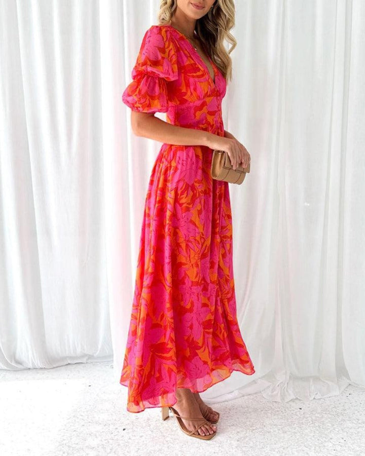 MARTINA - VESTIDO FLORAL ELEGANTE