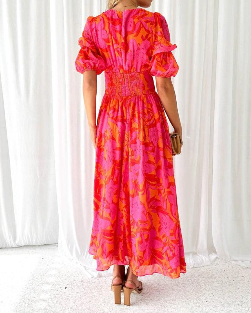 MARTINA - VESTIDO FLORAL ELEGANTE