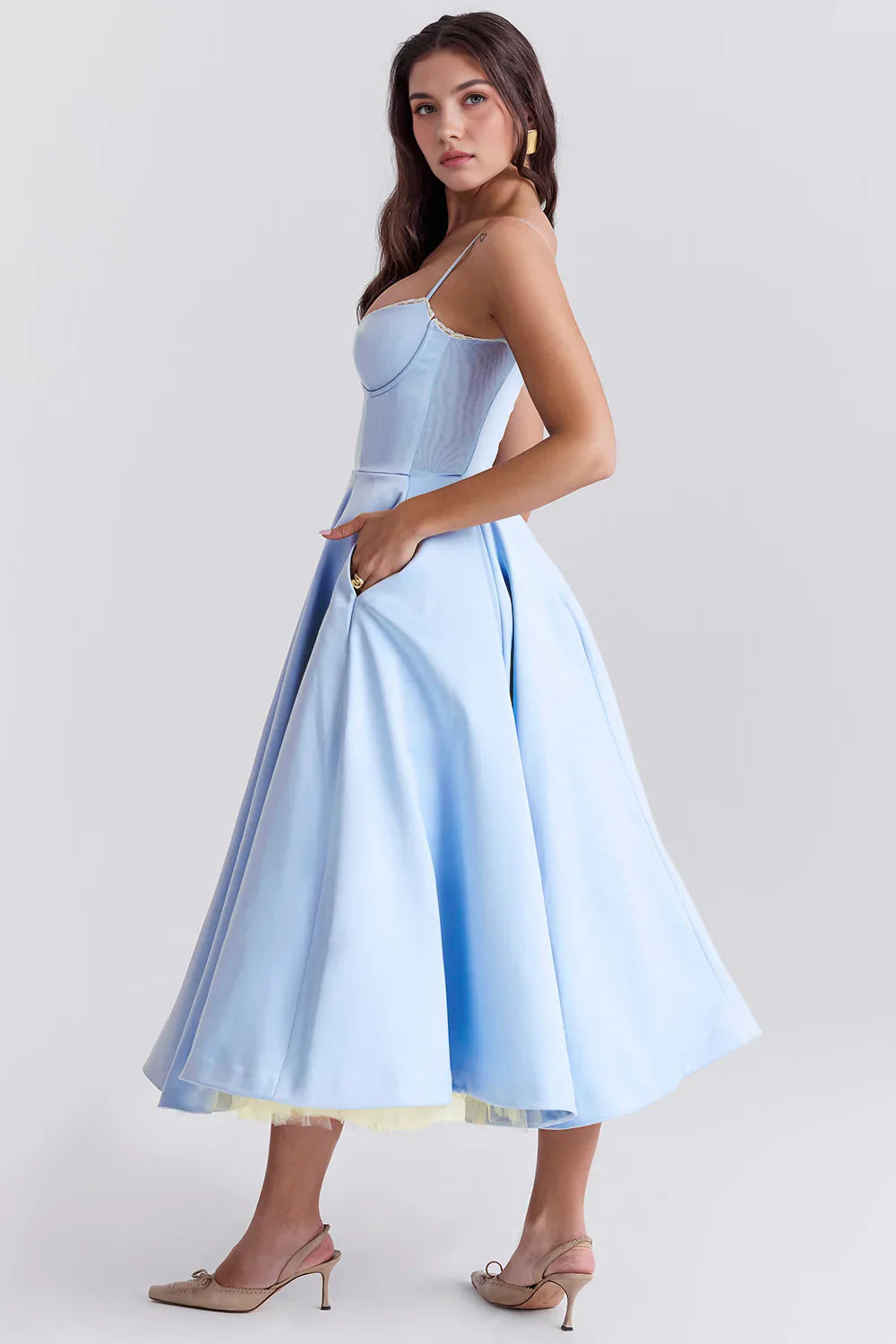 MARIANA - VESTIDO MIDI CON TUL