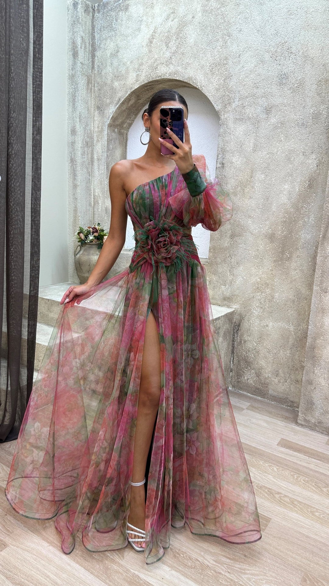 LARA - VESTIDO ELEGANTE MULTICOLOR
