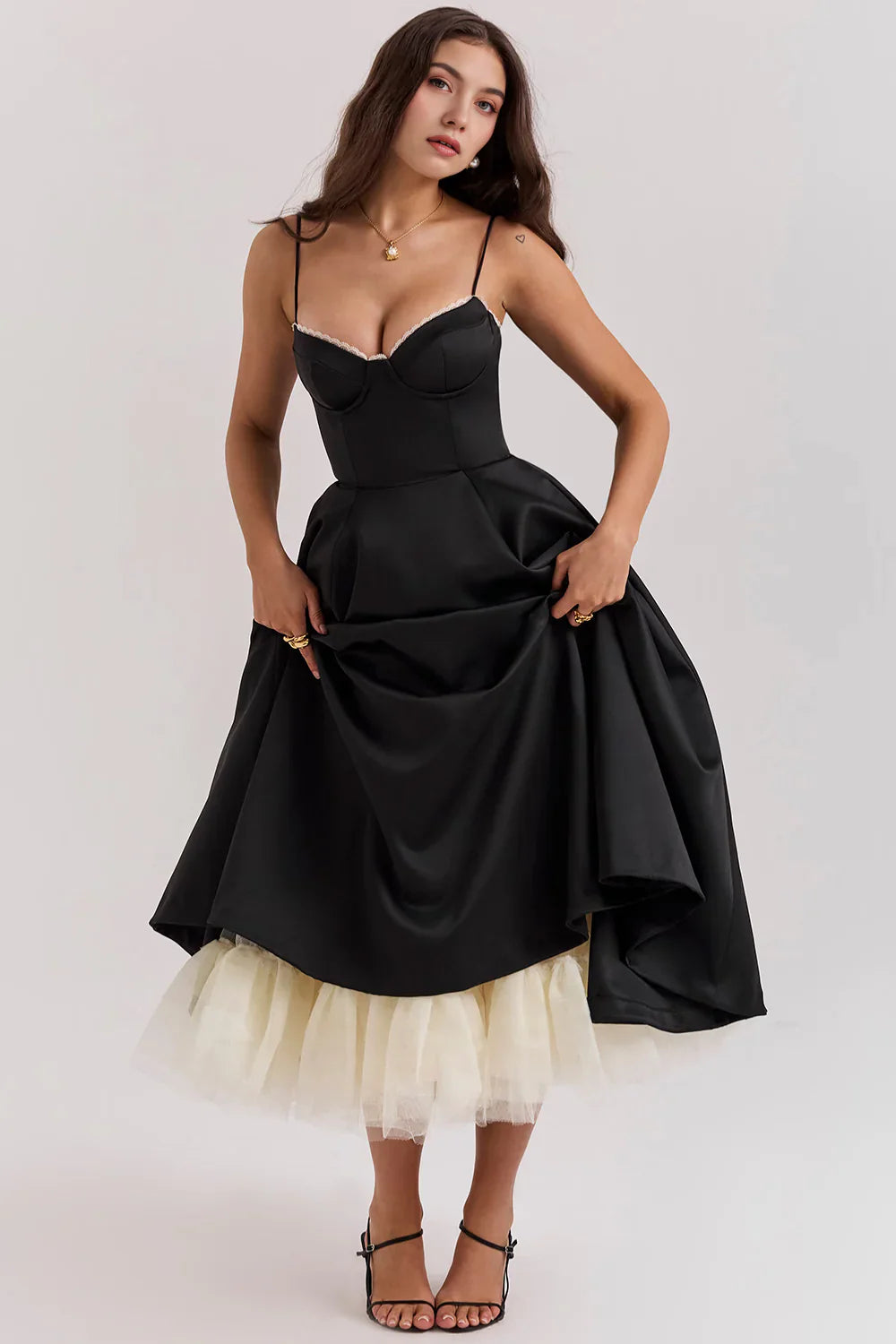 MARIANA - VESTIDO MIDI CON TUL