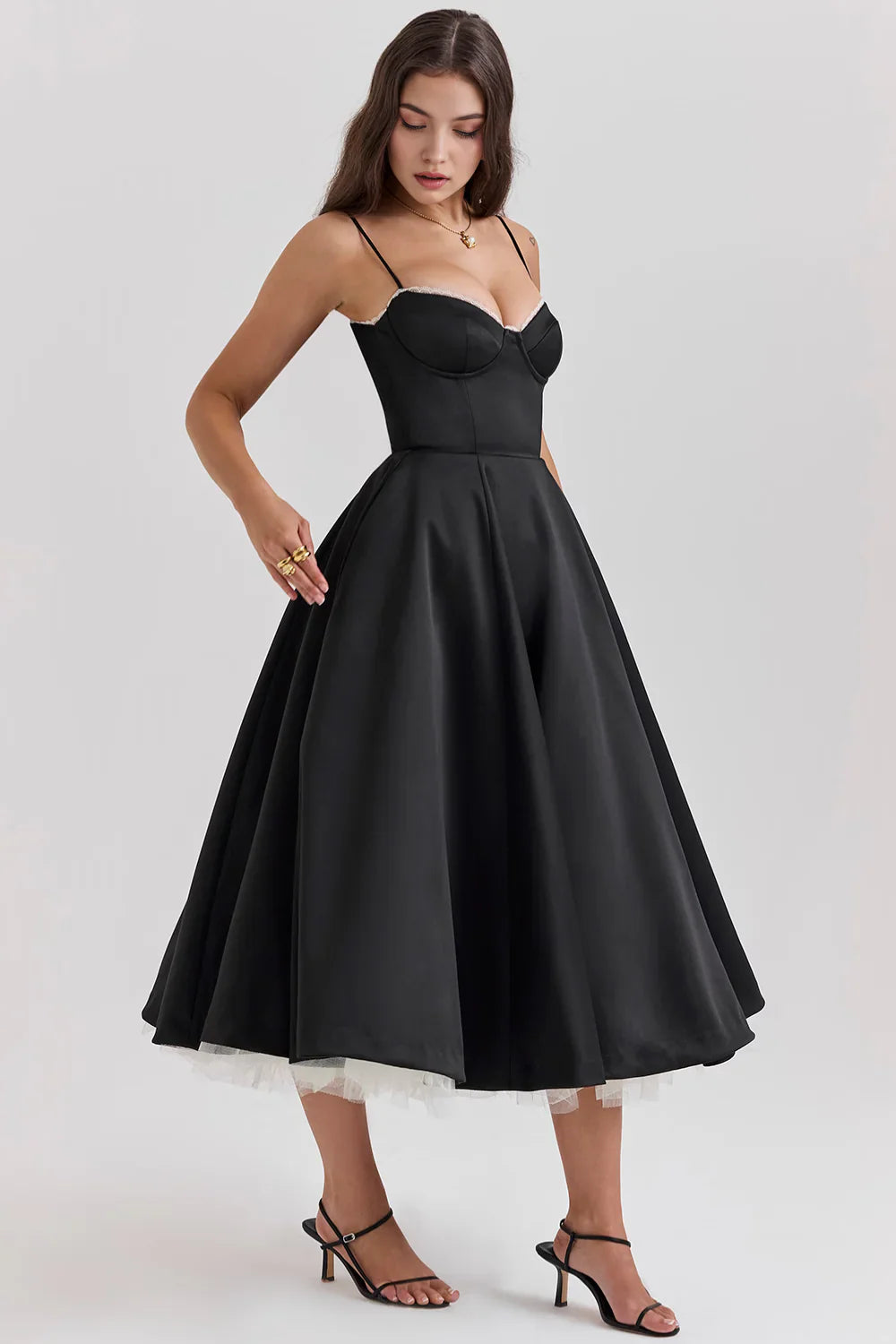 MARIANA - VESTIDO MIDI CON TUL