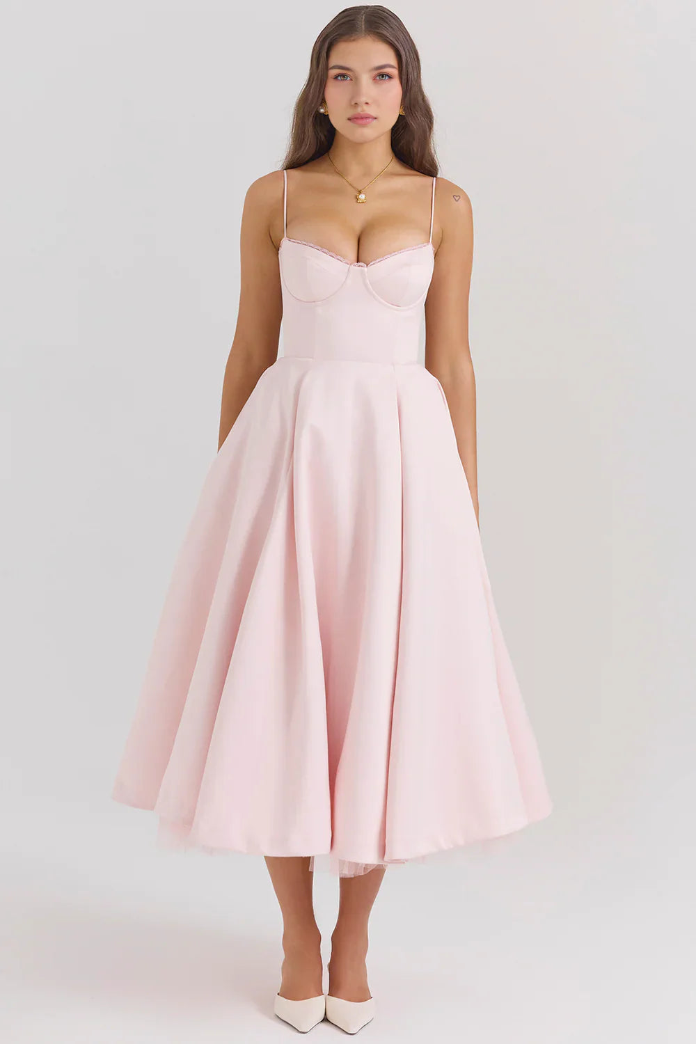 MARIANA - VESTIDO MIDI CON TUL