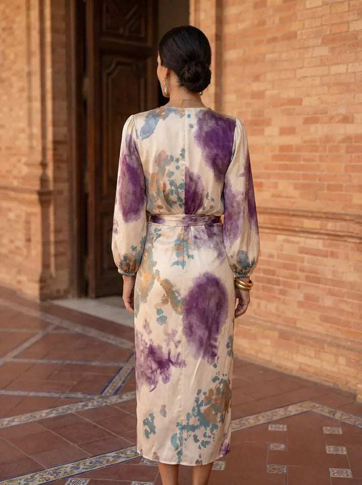 VALERIA - VESTIDO ELEGANTE CON ESCOTE EN V