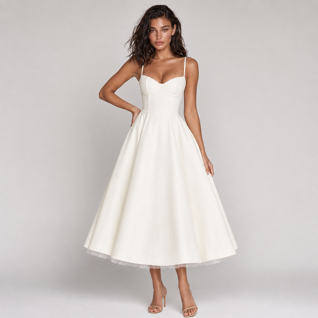 MARIANA - VESTIDO MIDI CON TUL
