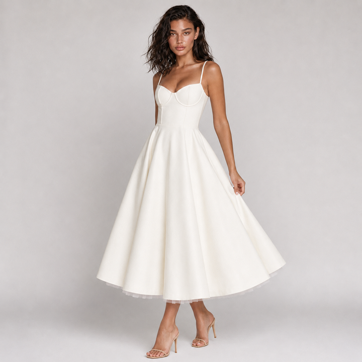 MARIANA - VESTIDO MIDI CON TUL