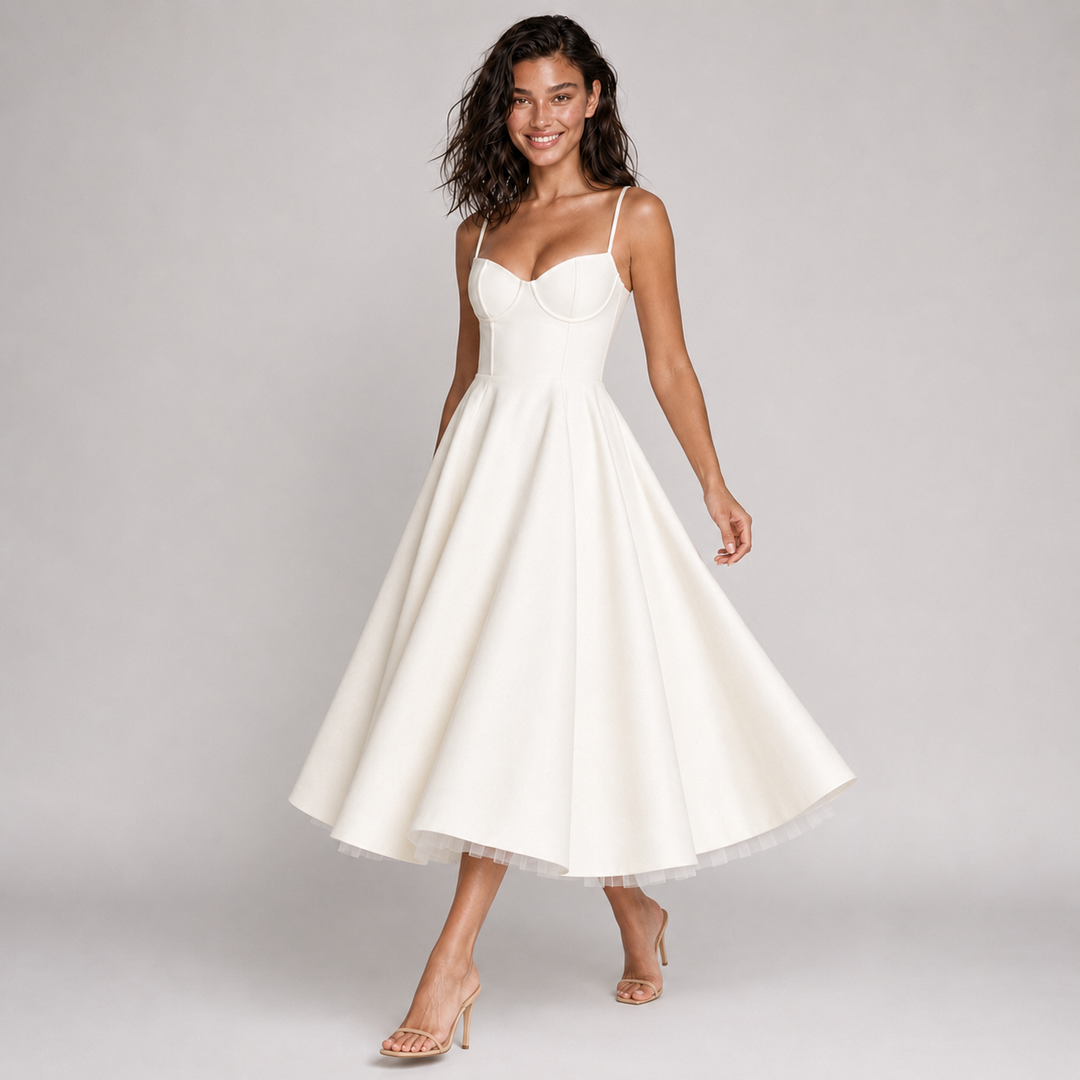 MARIANA - VESTIDO MIDI CON TUL