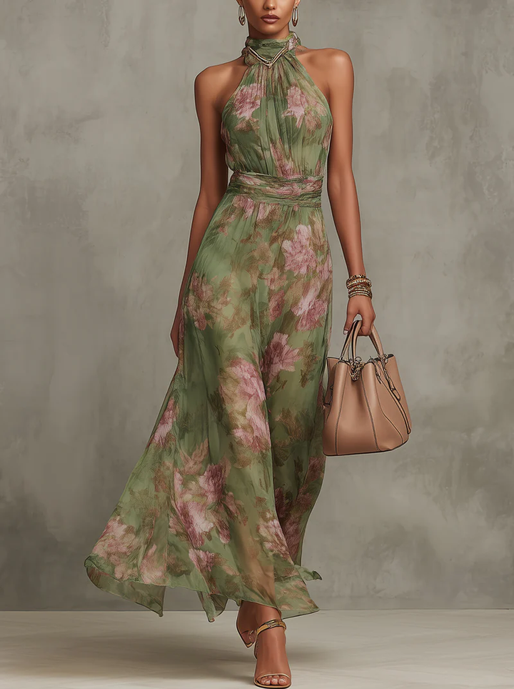 DÉBORA - VESTIDO FLORAL CON CAÍDA
