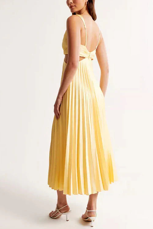 NOELIA - VESTIDO SATINADO CON VUELO