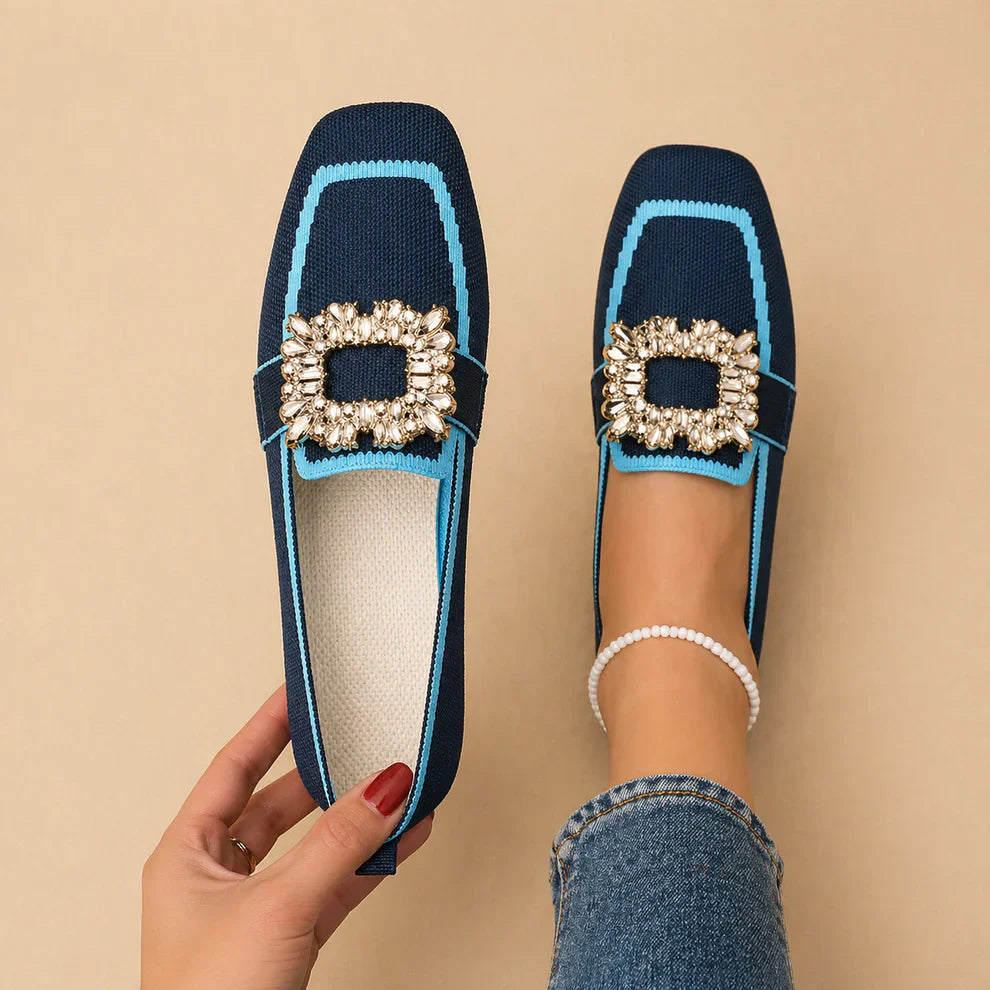 MIRENA - MOCASÍN ELEGANTE CON BRILLO