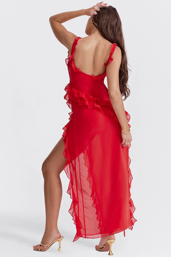 ORIANA - VESTIDO CON VOLANTES