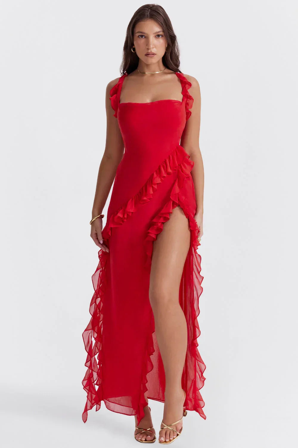 ORIANA - VESTIDO CON VOLANTES