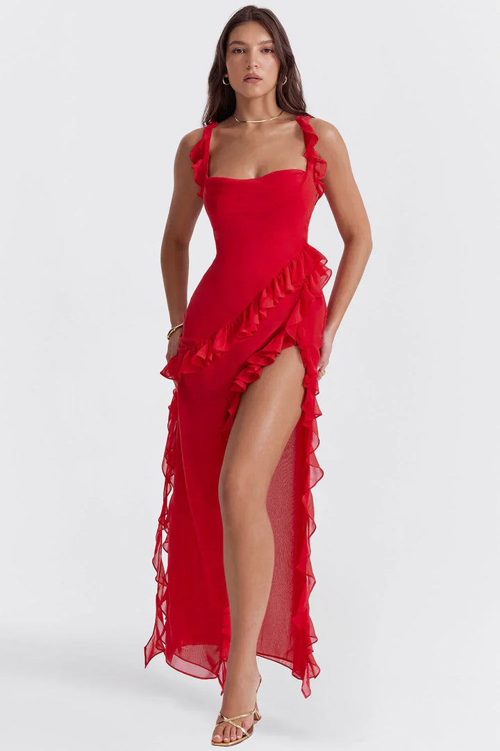 ORIANA - VESTIDO CON VOLANTES