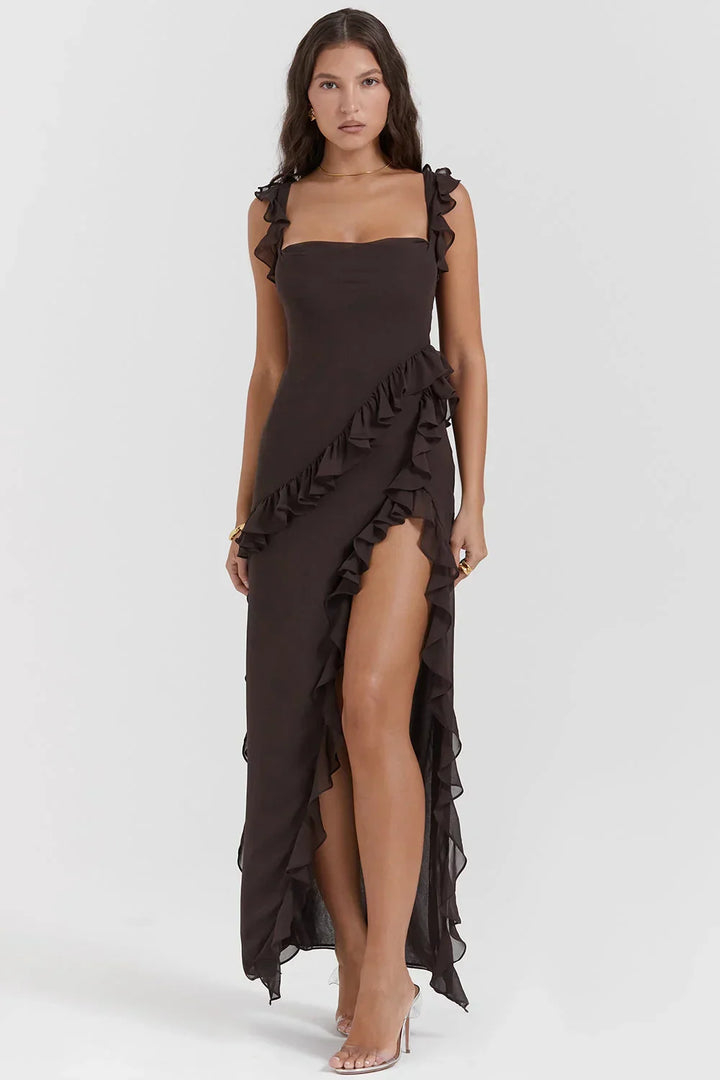 ORIANA - VESTIDO CON VOLANTES