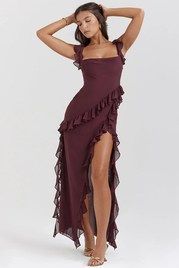 ORIANA - VESTIDO CON VOLANTES