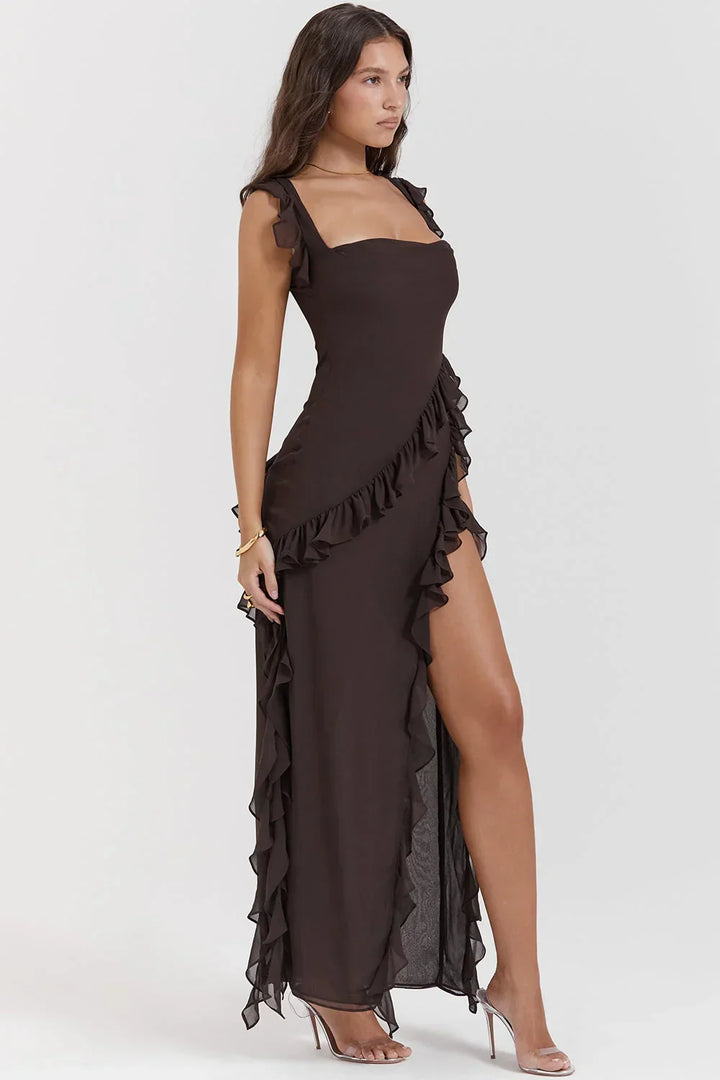 ORIANA - VESTIDO CON VOLANTES