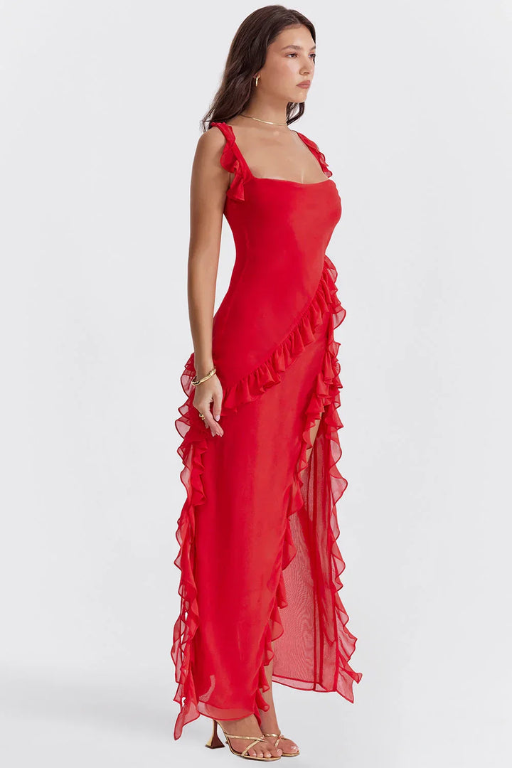 ORIANA - VESTIDO CON VOLANTES