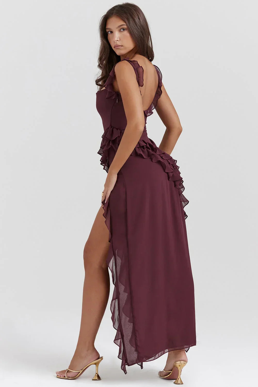 ORIANA - VESTIDO CON VOLANTES