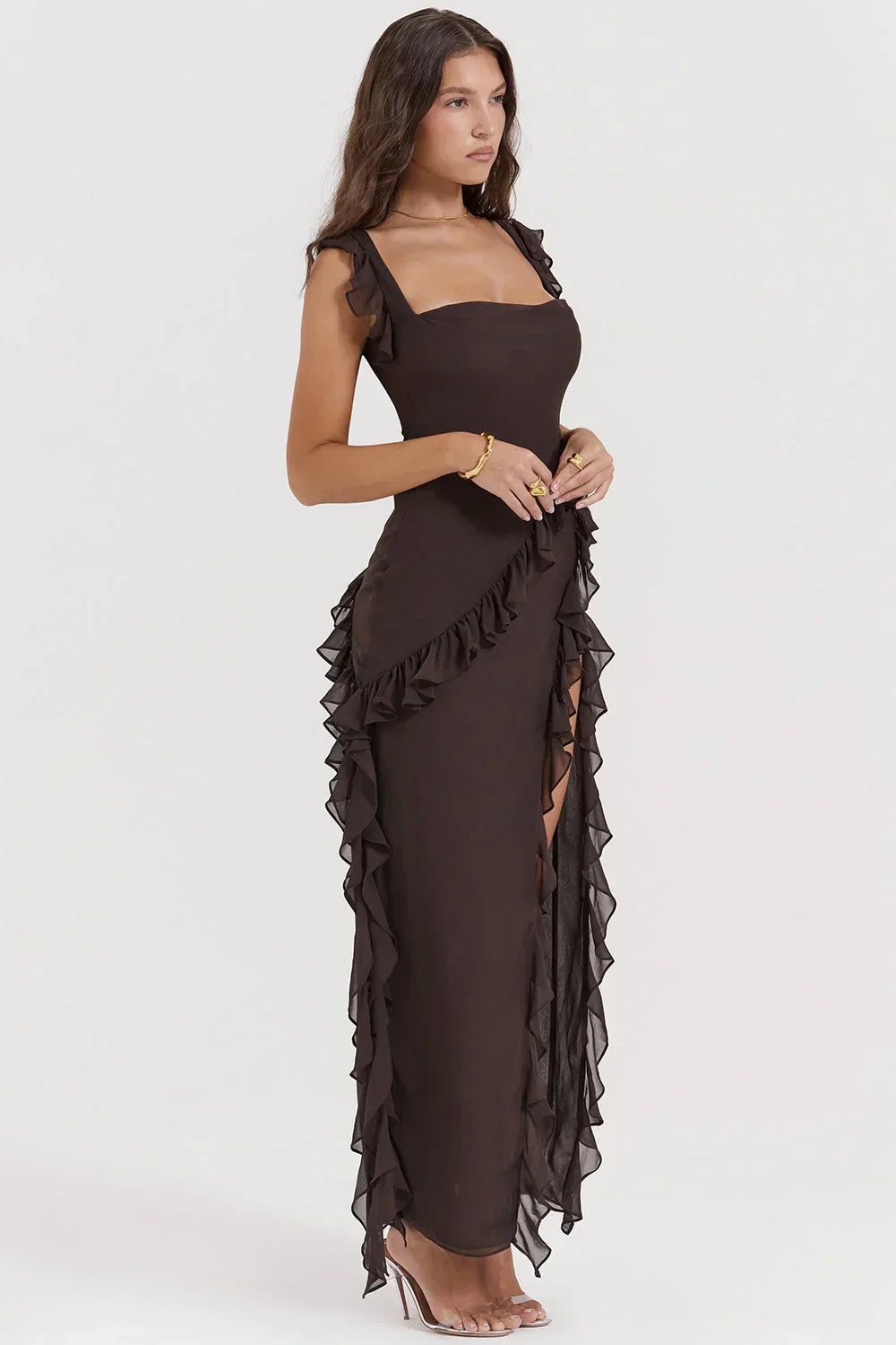 ORIANA - VESTIDO CON VOLANTES