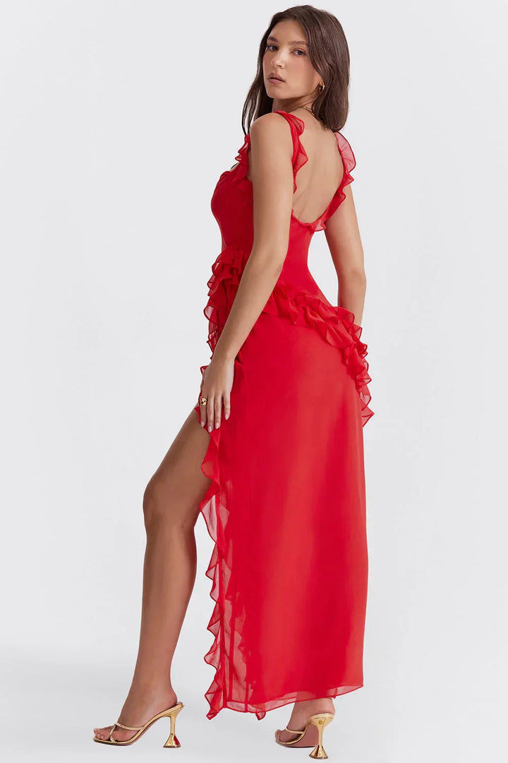 ORIANA - VESTIDO CON VOLANTES