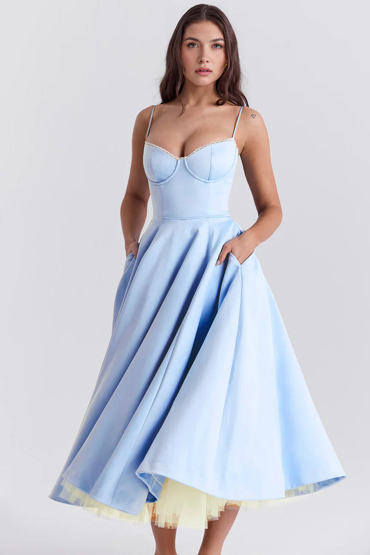 MARIANA - VESTIDO MIDI CON TUL