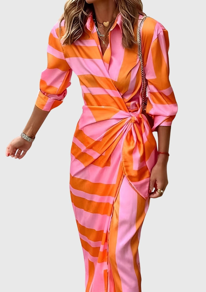 HELENA - VESTIDO CRUZADO ESTAMPADO