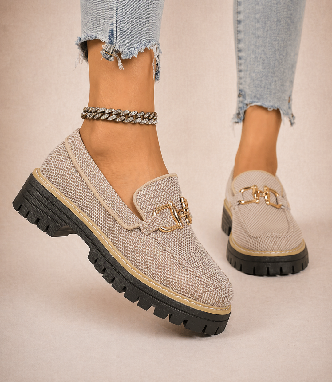 ROSELIA - MOCASÍN ELEGANTE CON TEXTURA