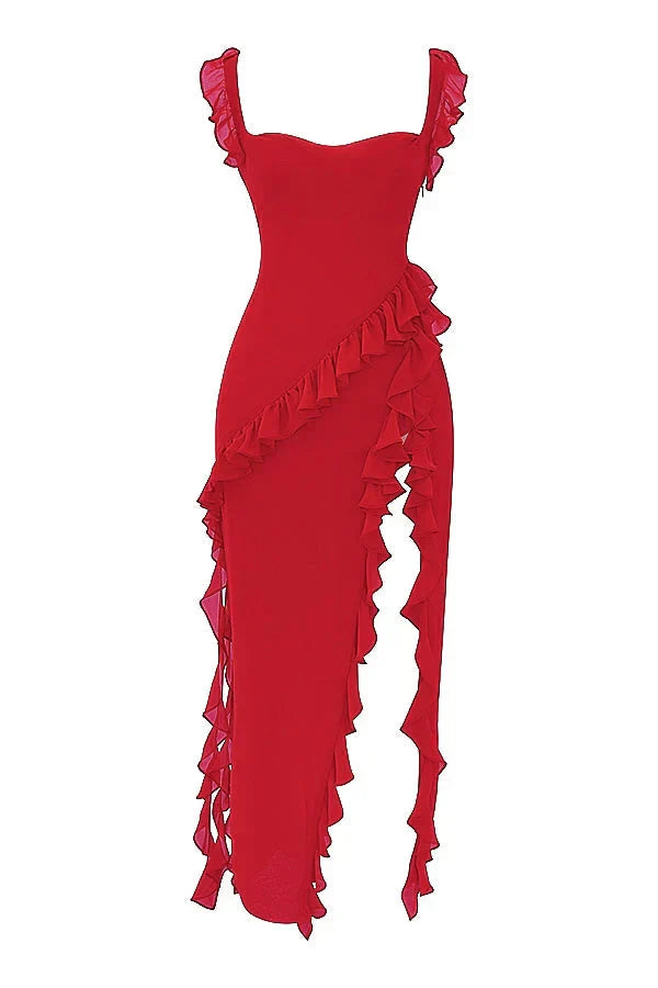ORIANA - VESTIDO CON VOLANTES