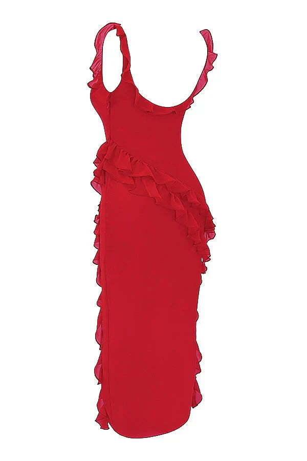 ORIANA - VESTIDO CON VOLANTES
