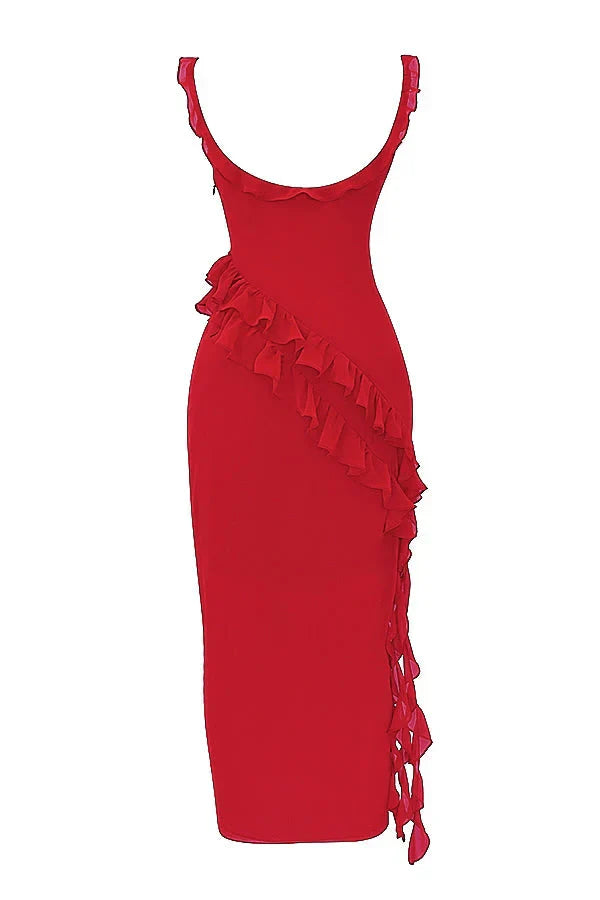 ORIANA - VESTIDO CON VOLANTES
