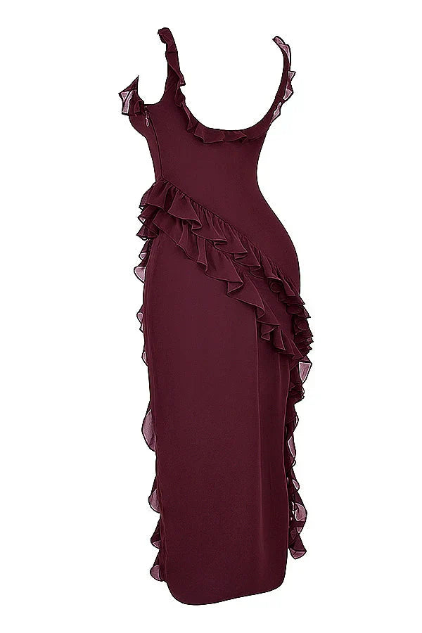 ORIANA - VESTIDO CON VOLANTES