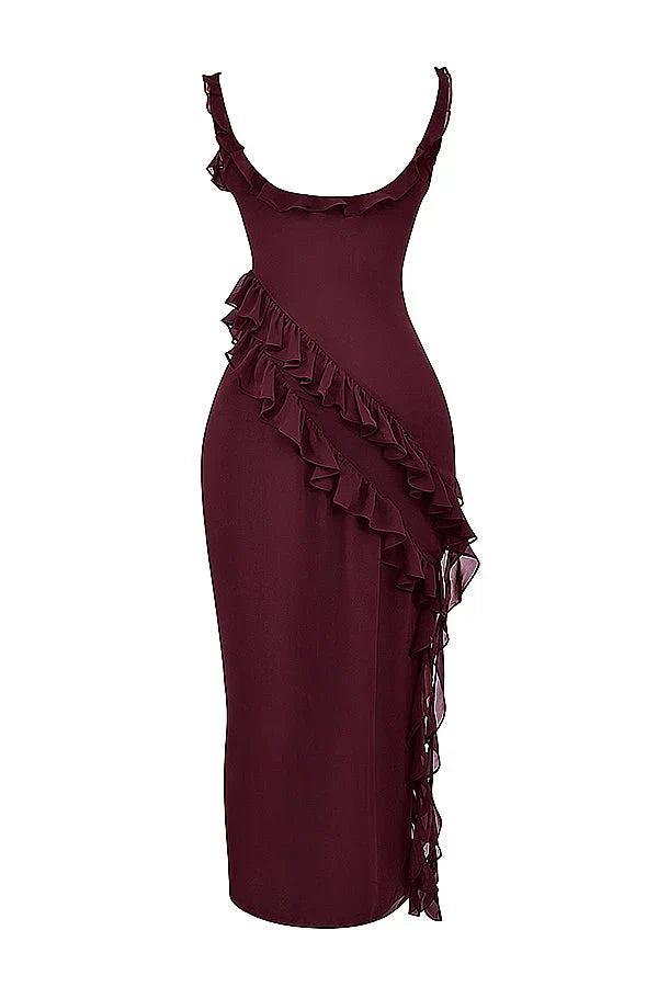 ORIANA - VESTIDO CON VOLANTES