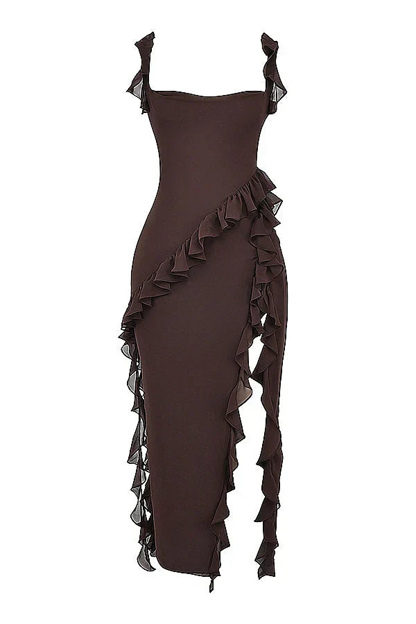 ORIANA - VESTIDO CON VOLANTES